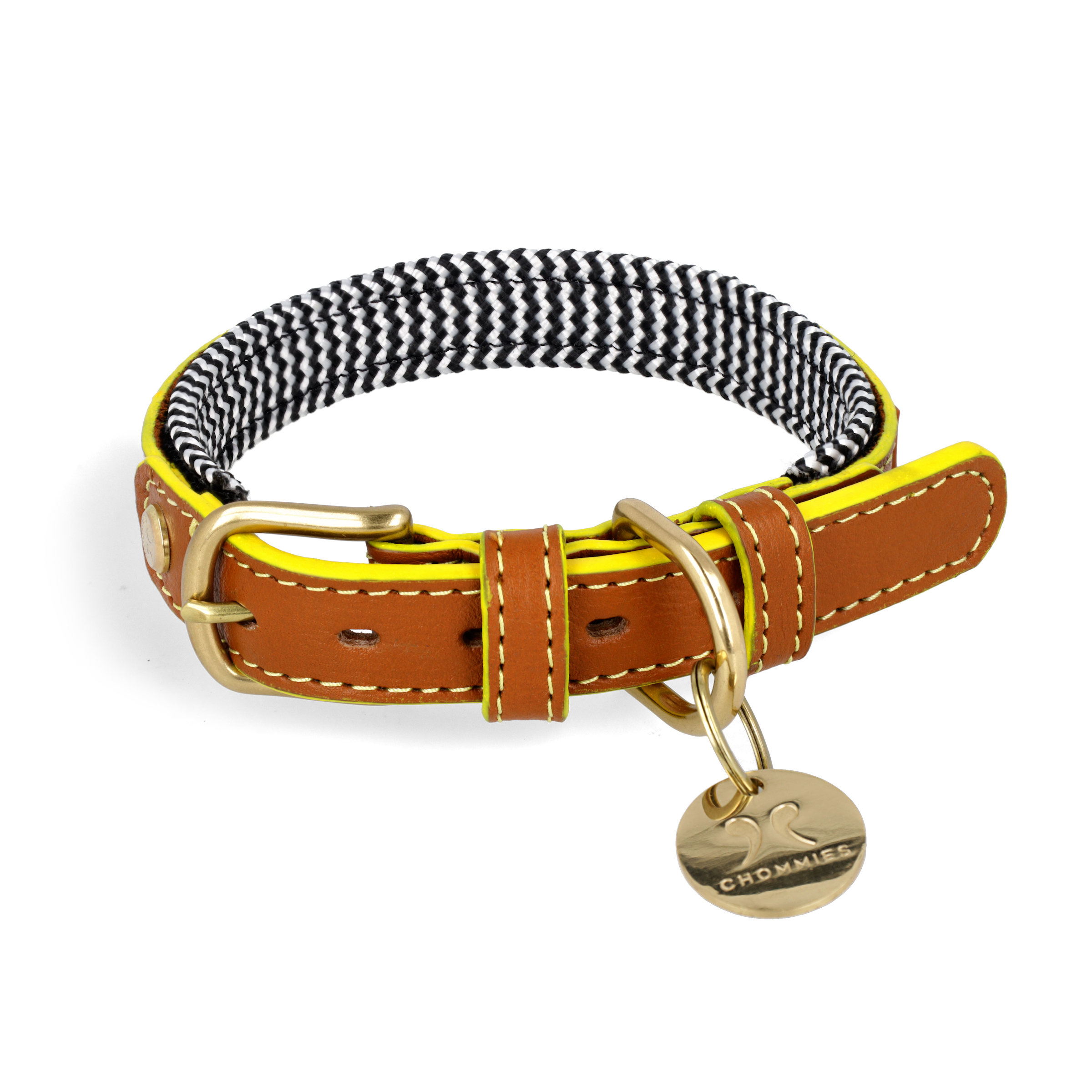 Adjustable Leather Dog Collar | Cognac West