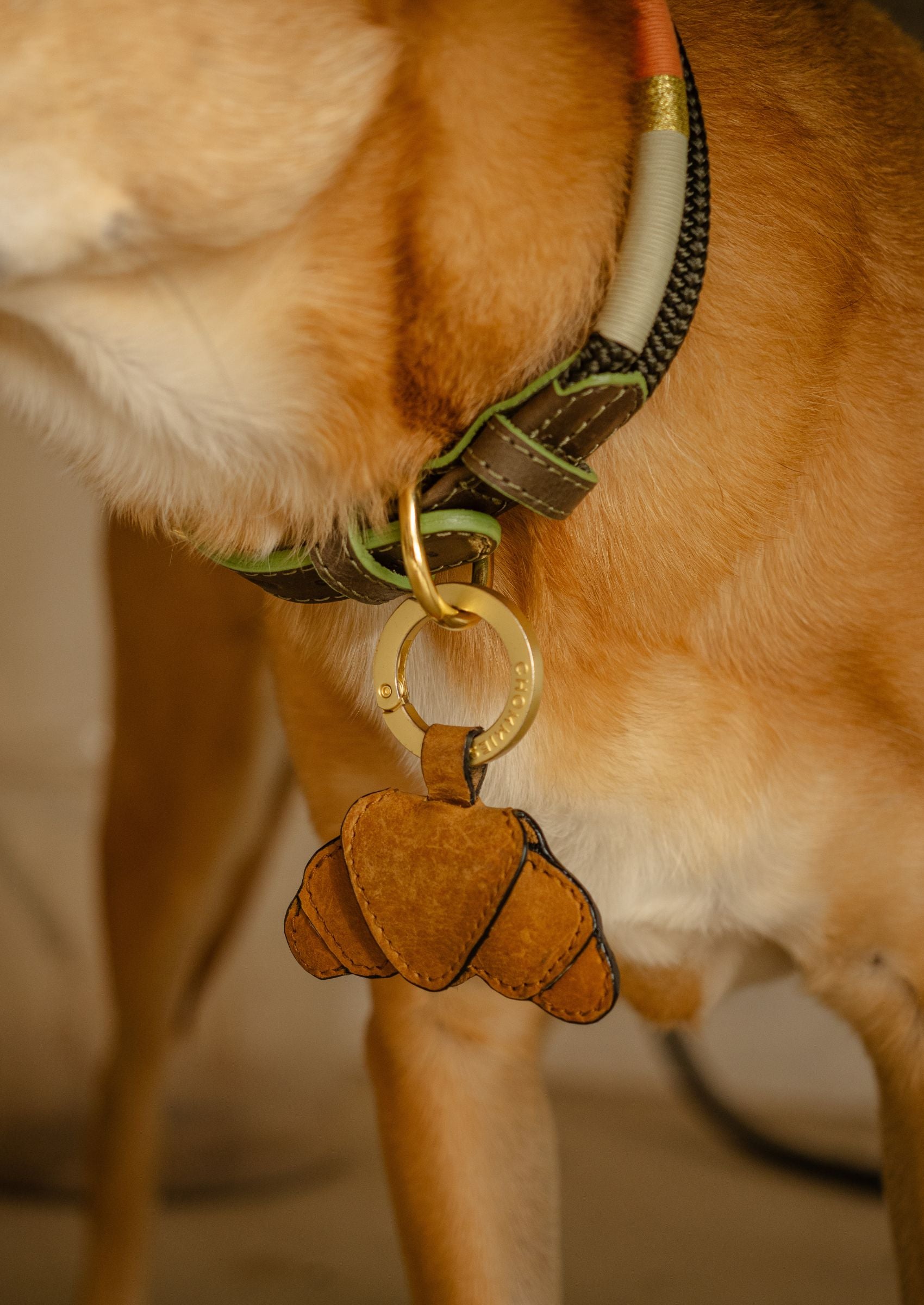 Croissant ID Tag Holder