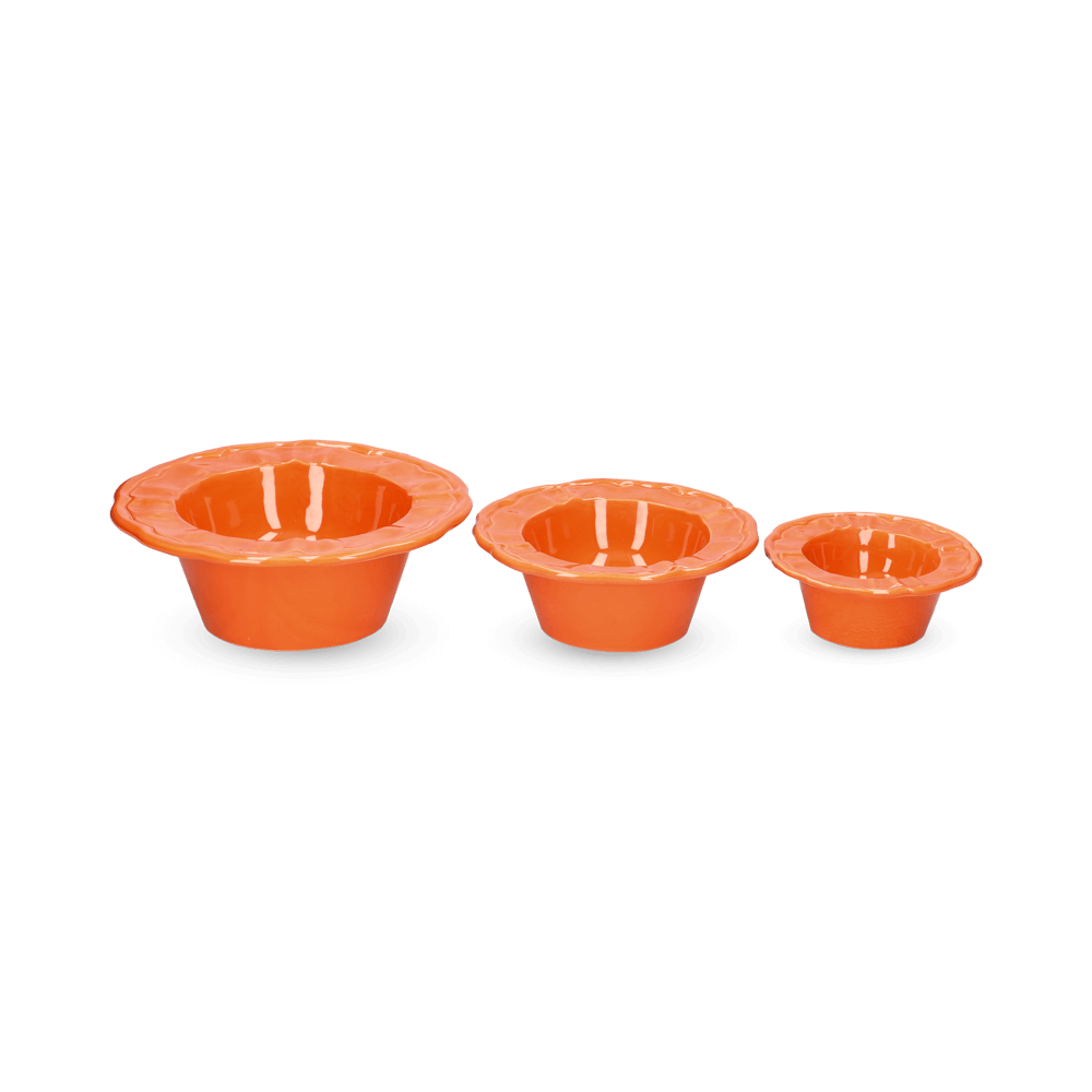 Ceramic Boujee Dog Bowl | Tangerine