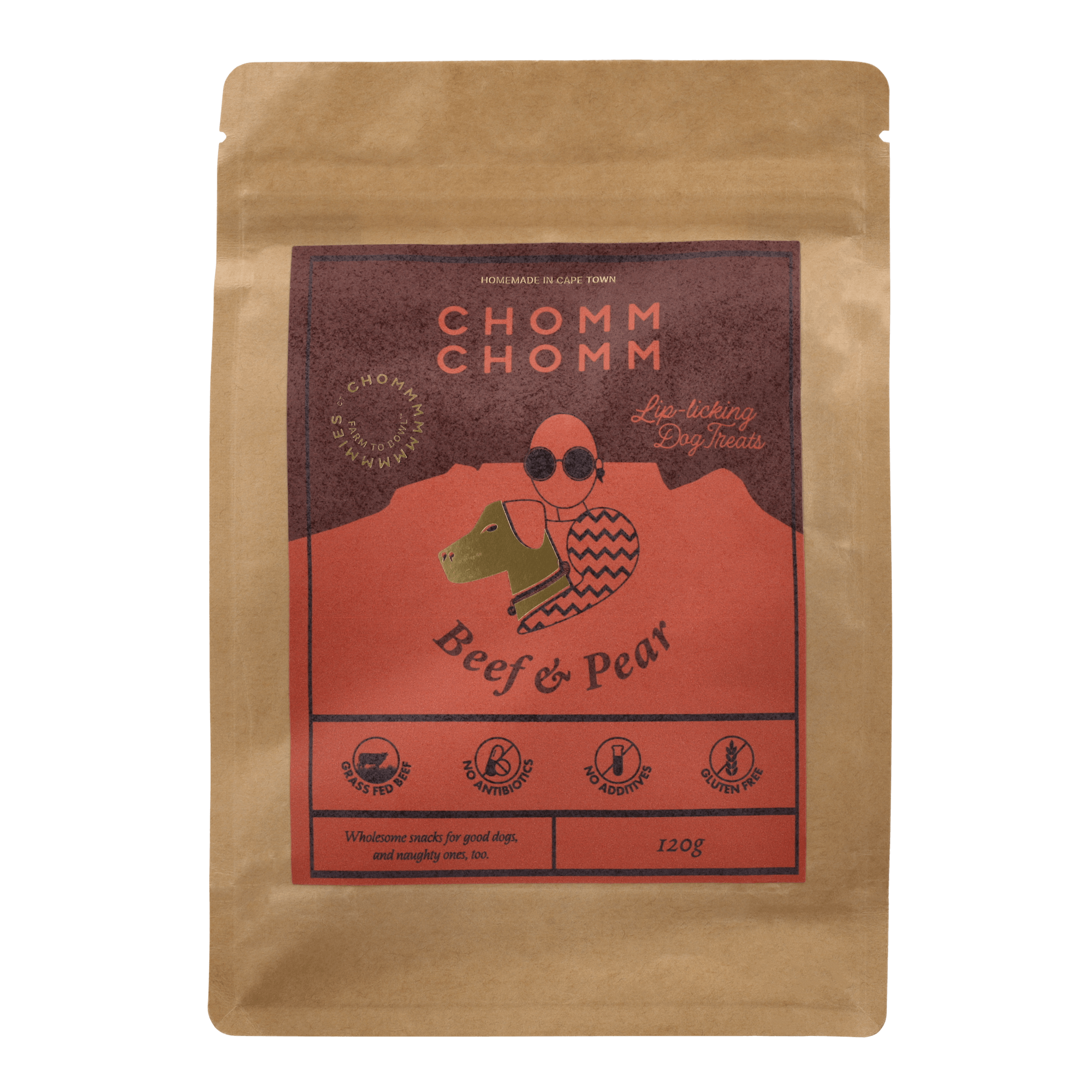 Chomm Chomm Treats | Beef & Pear | 120g