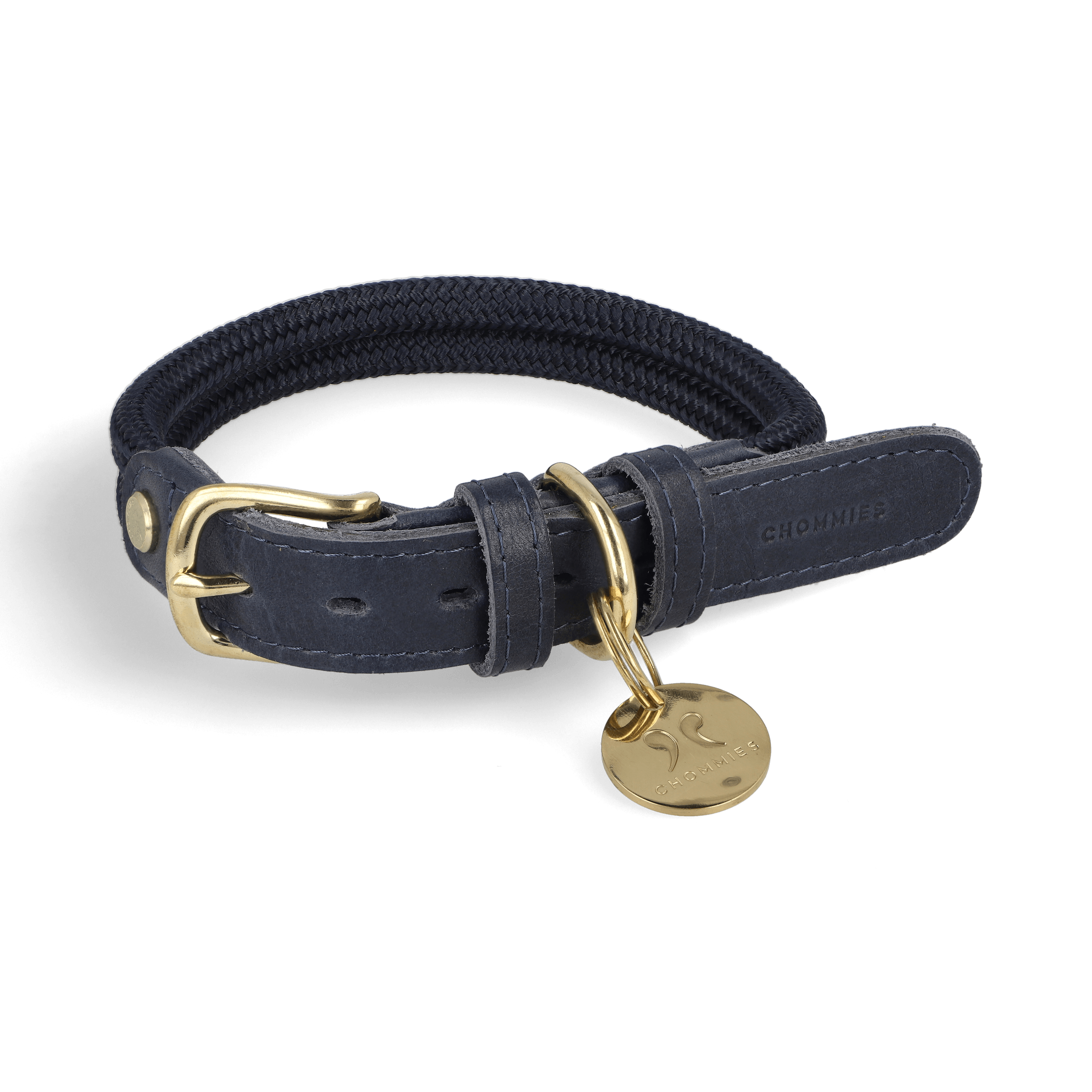 Chommies Adjustable Dog Collar | Navy Baby