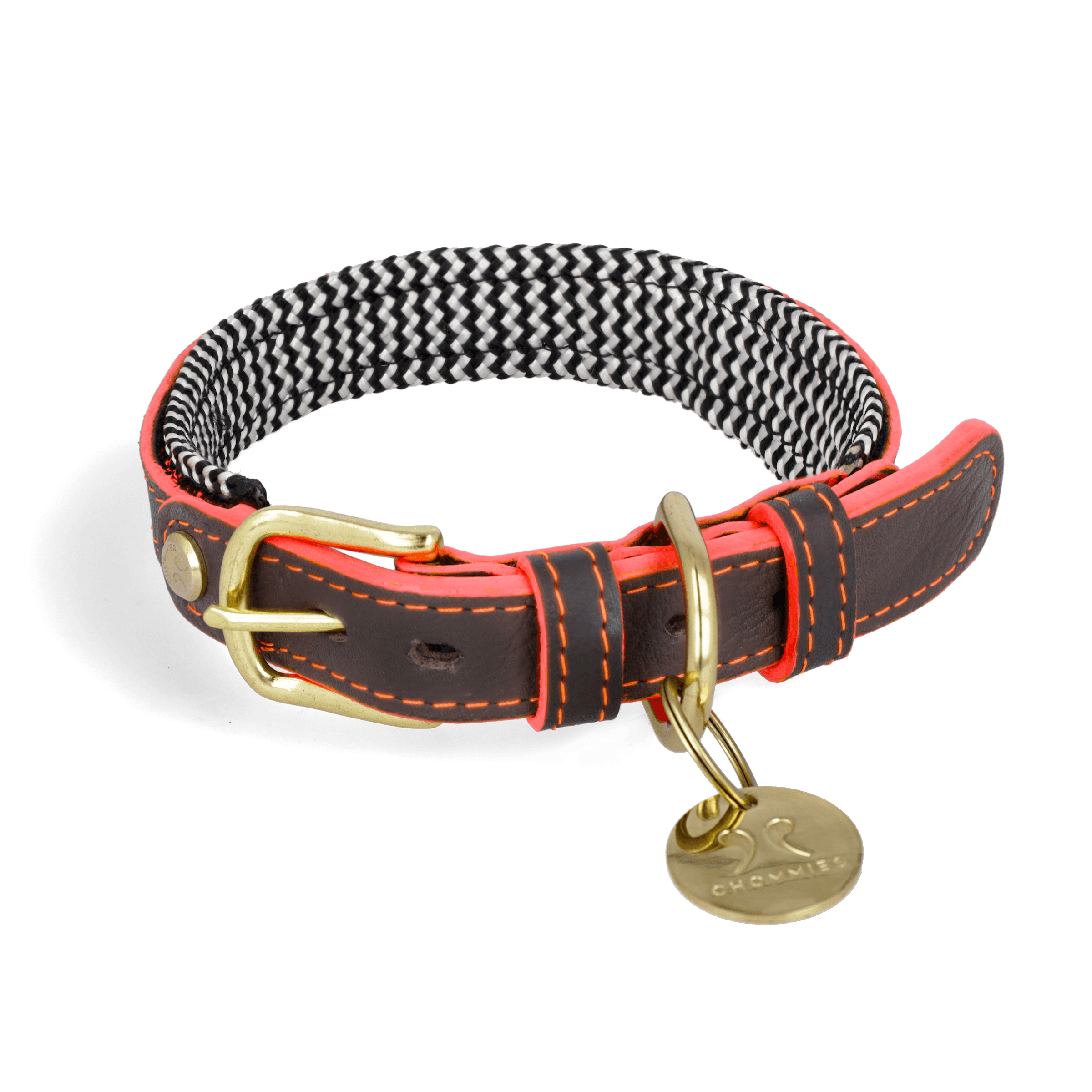 Adjustable Leather Dog Collar | Grey Z - Chommies