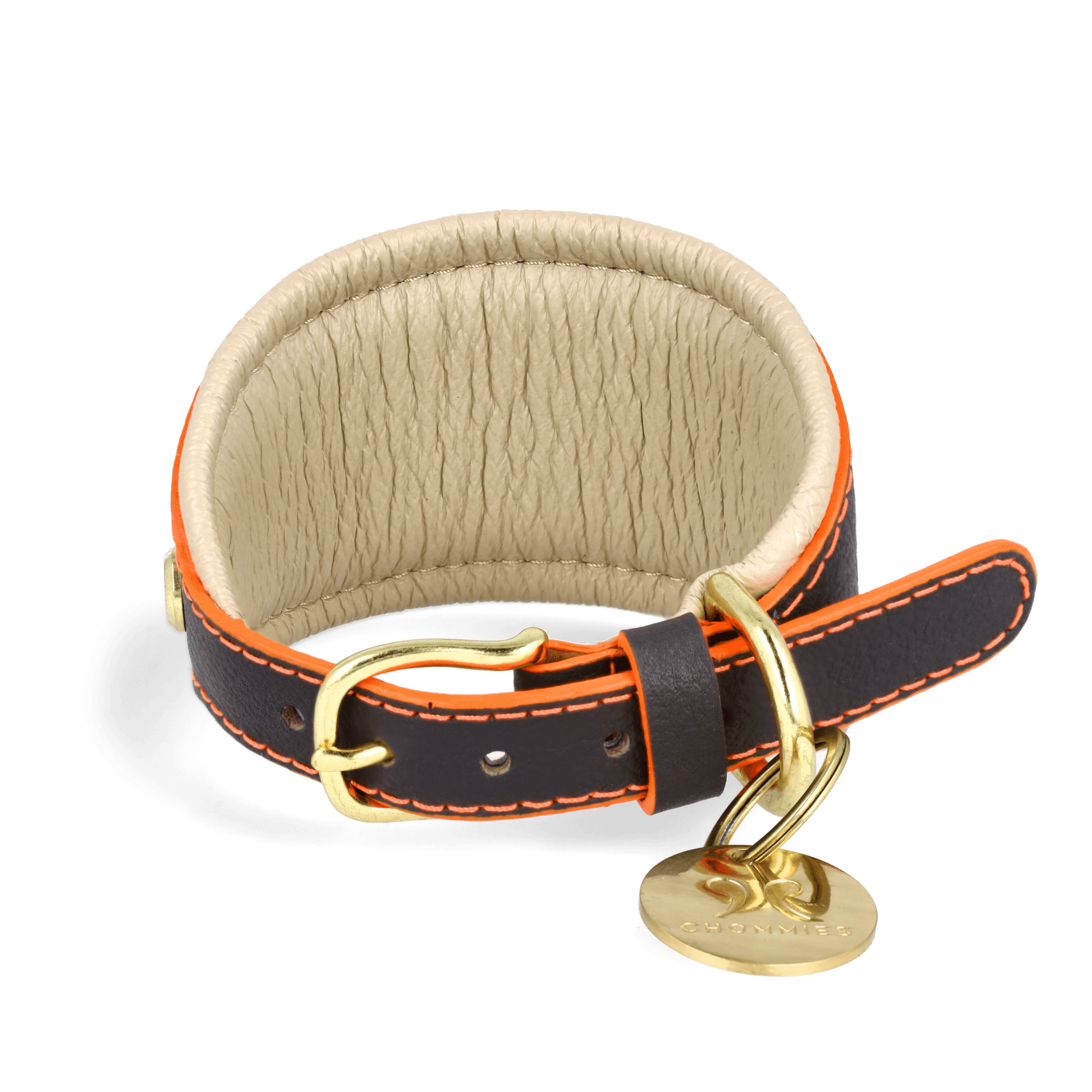 Adjustable Leather Sighthound Collar | Grey Z - Chommies