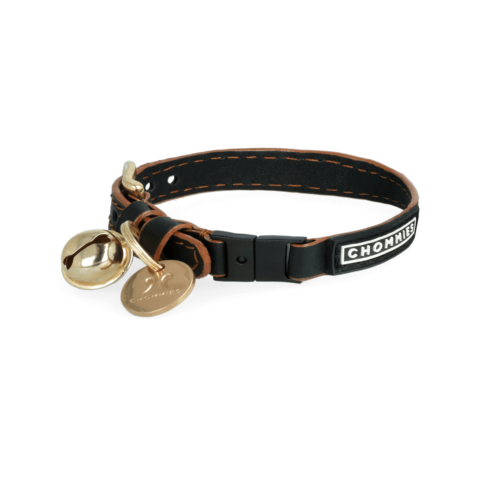 Chommies Adjustable Quick - Release Leather Cat Collar | Hendrix