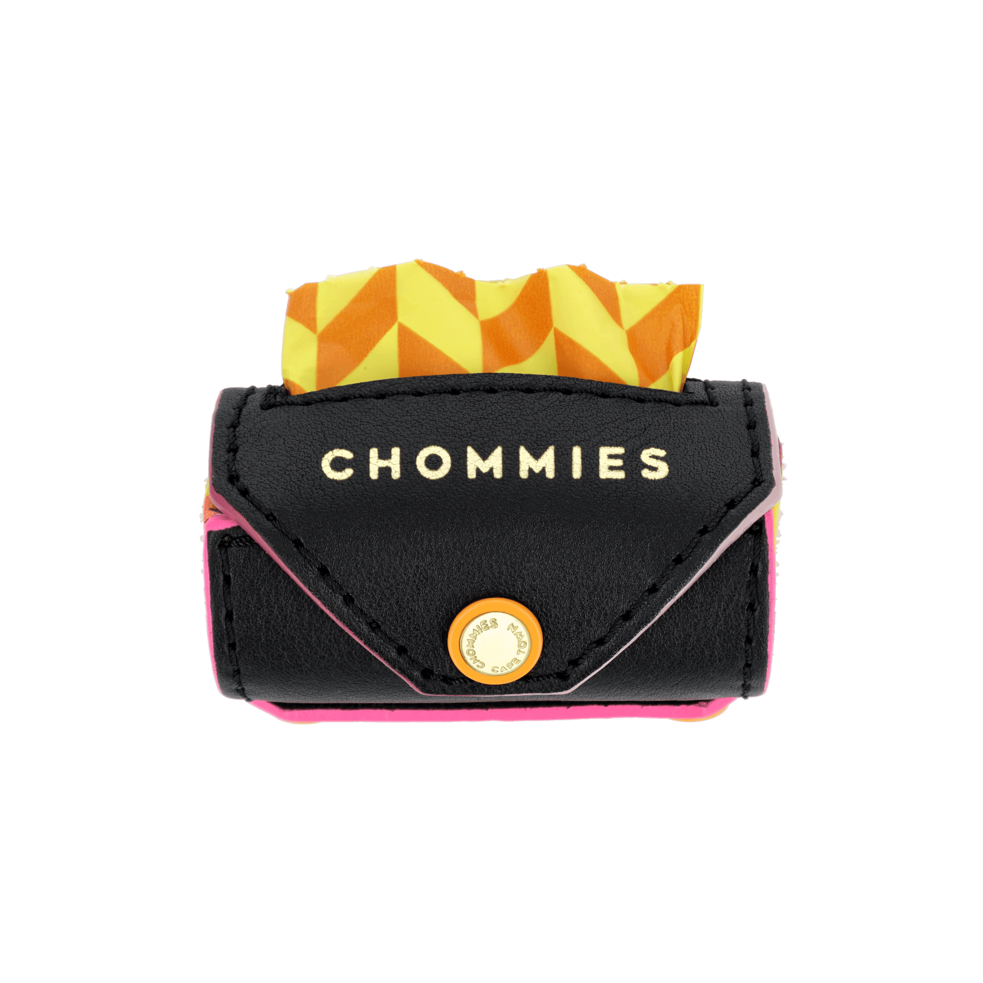 Clip - On Poo Bag Holder | Black Pink Edge - Chommies