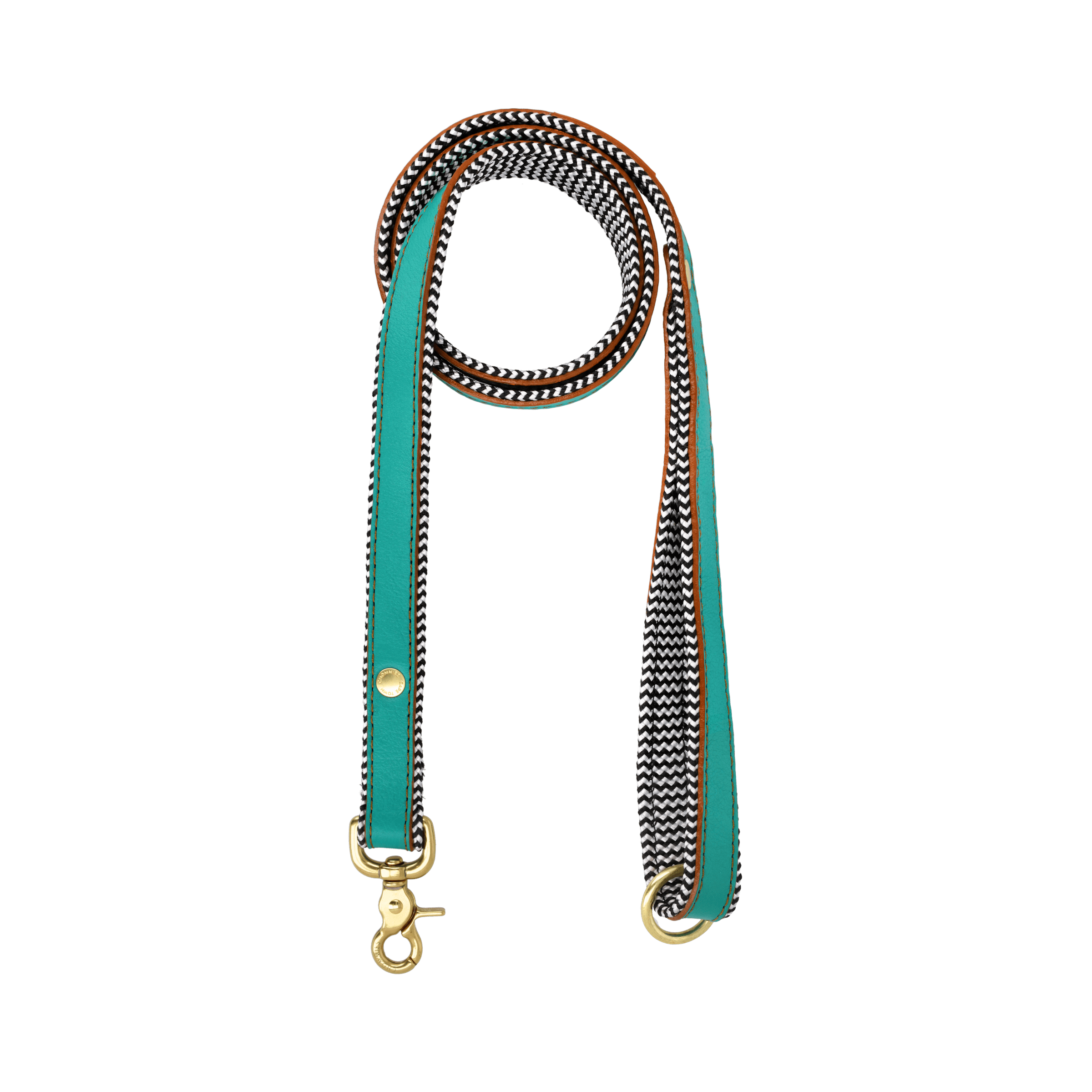 Everyday Leather Dog Leash | Green Shady - Chommies