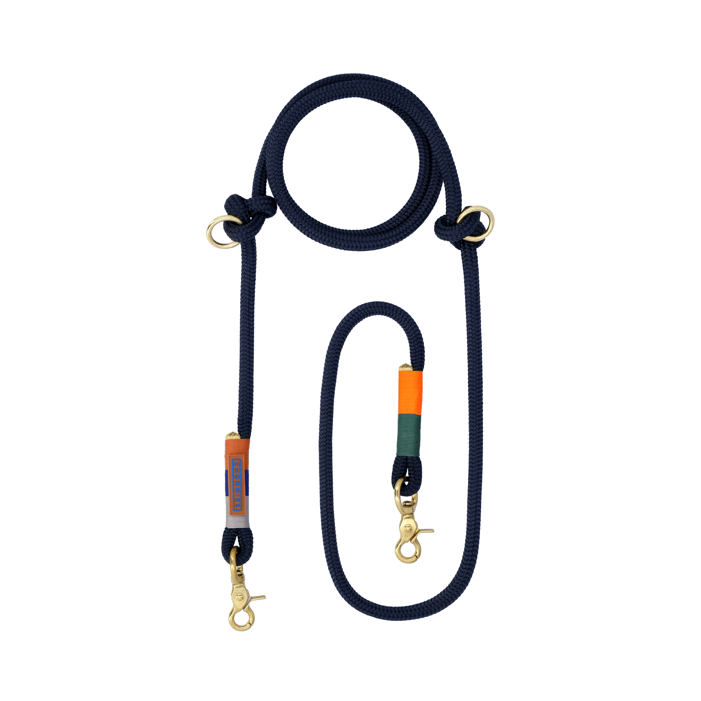 Hands - Free Dog Leash | Blue Bobo on Navy - Chommies