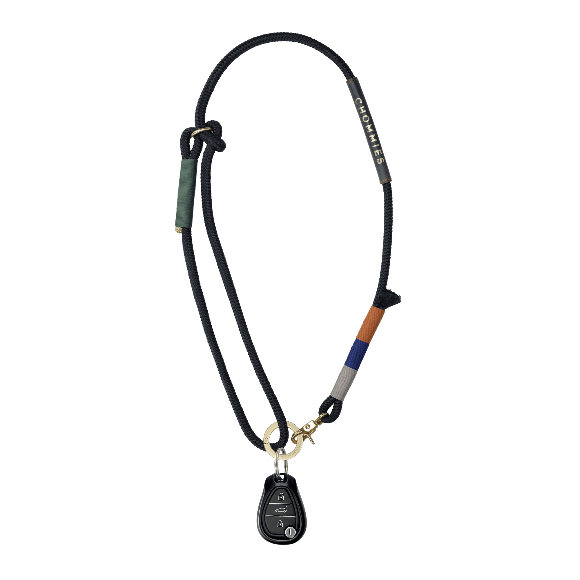 Lanyard | Blue Bobo on Navy Rope - Chommies