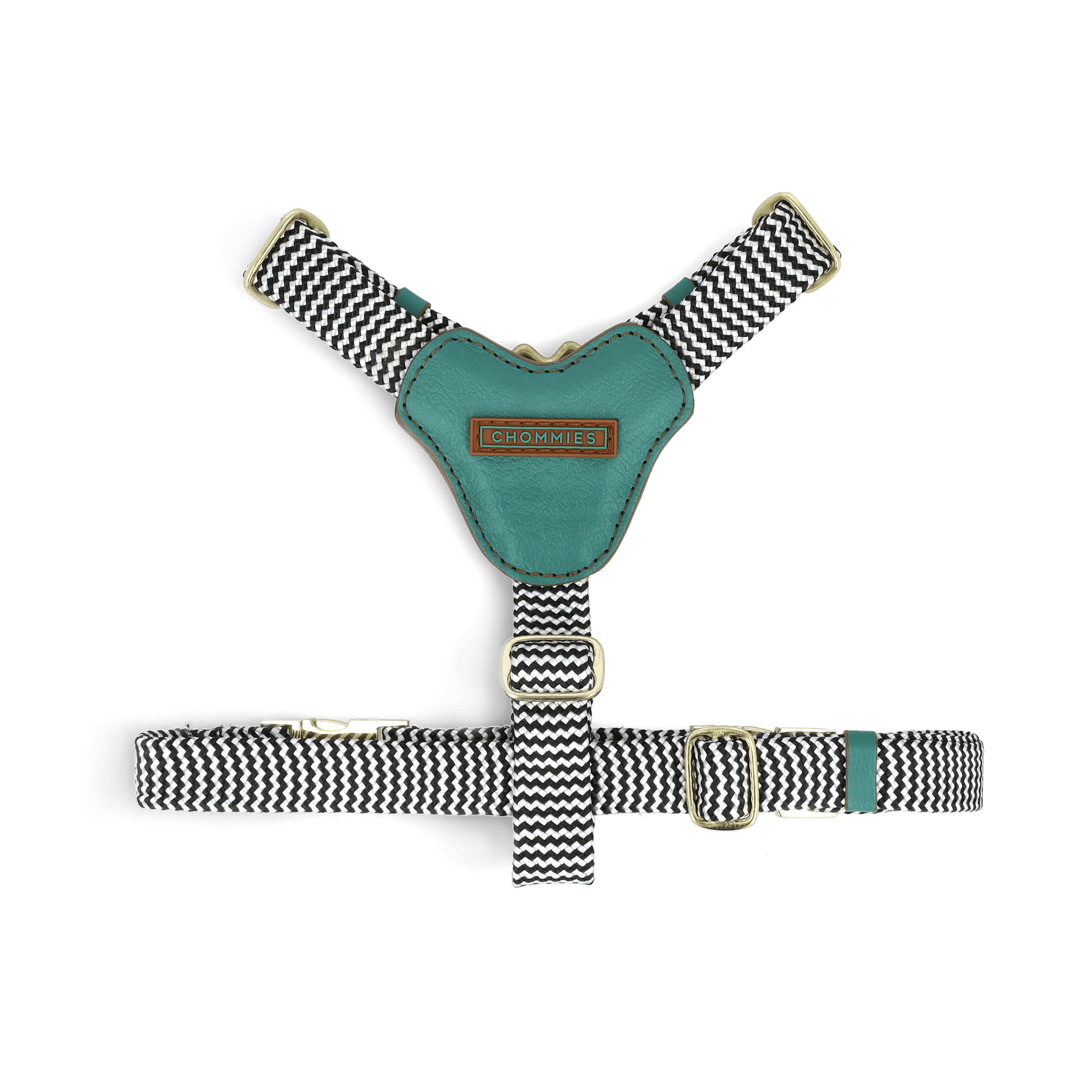 Leather Dog Harness | Green Shady - Chommies