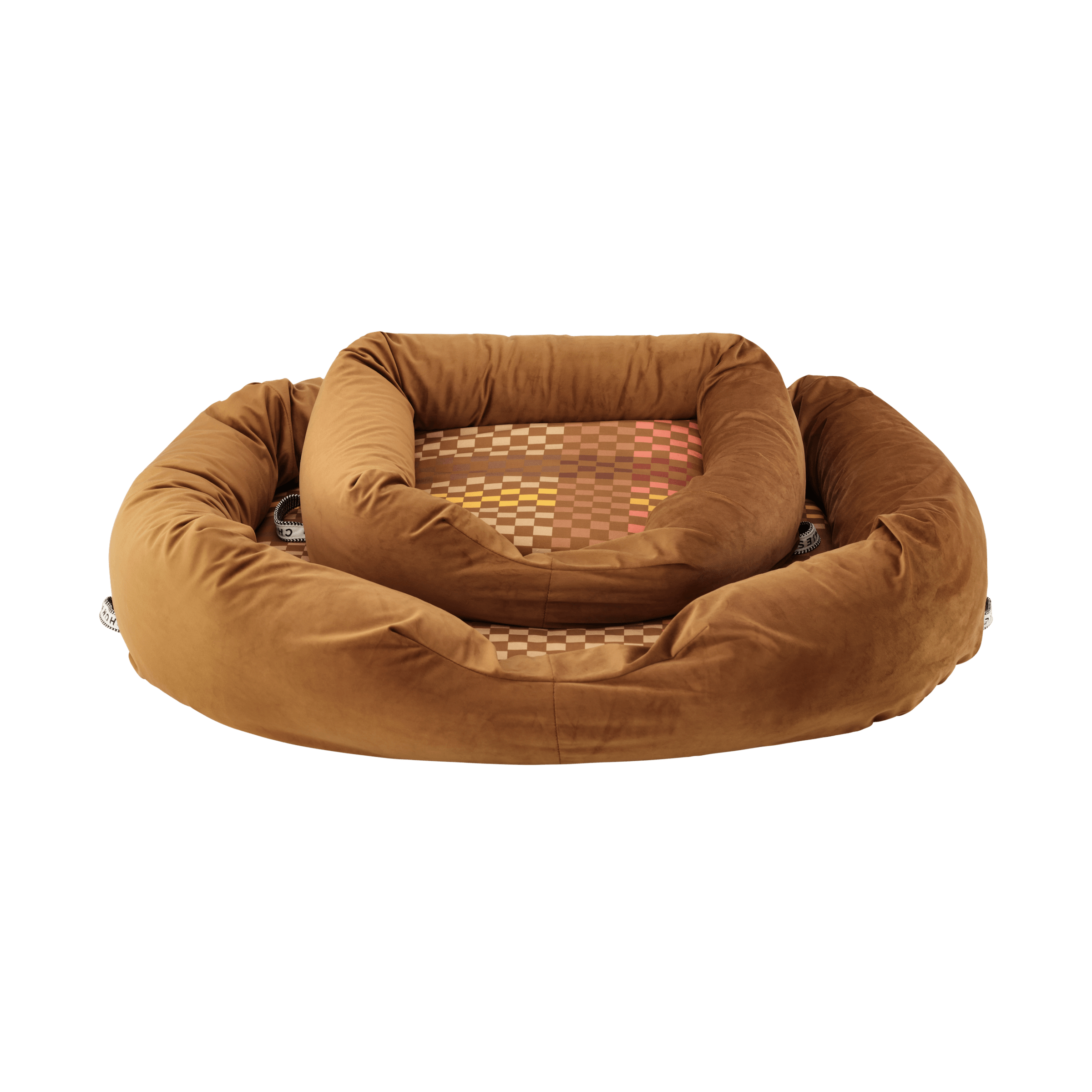 Velvet Dog Bed | Amber