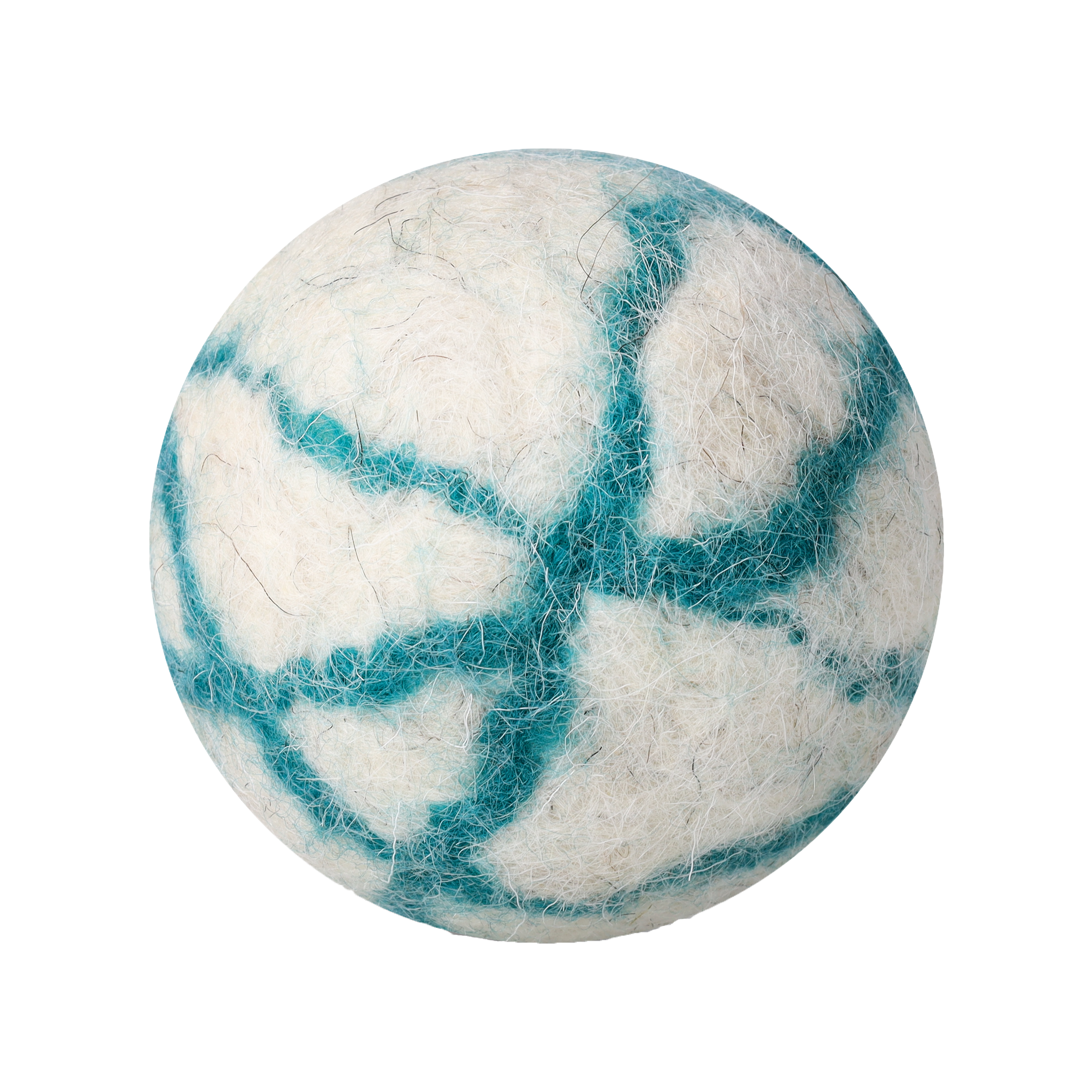 Woollen Dog Ball | Blue and White