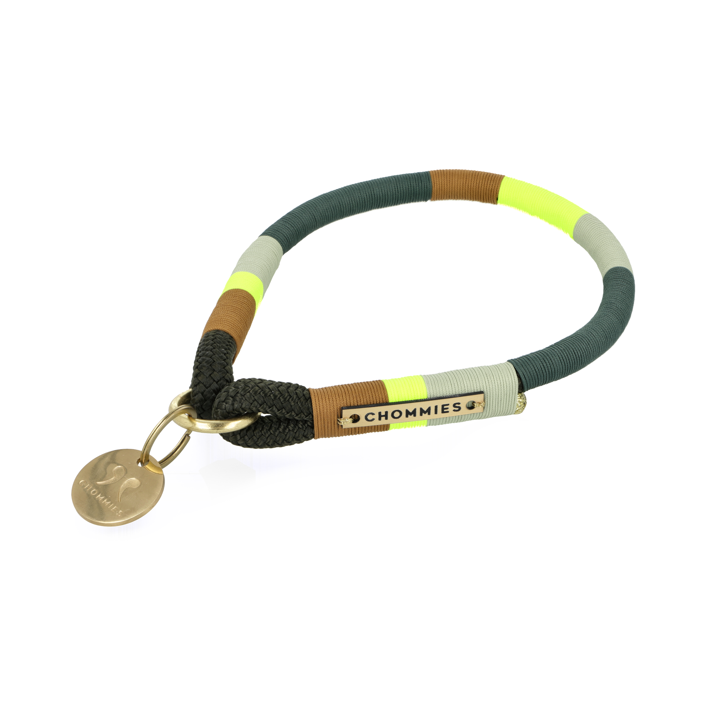 Dog Necklace | Camo Glow on Olive