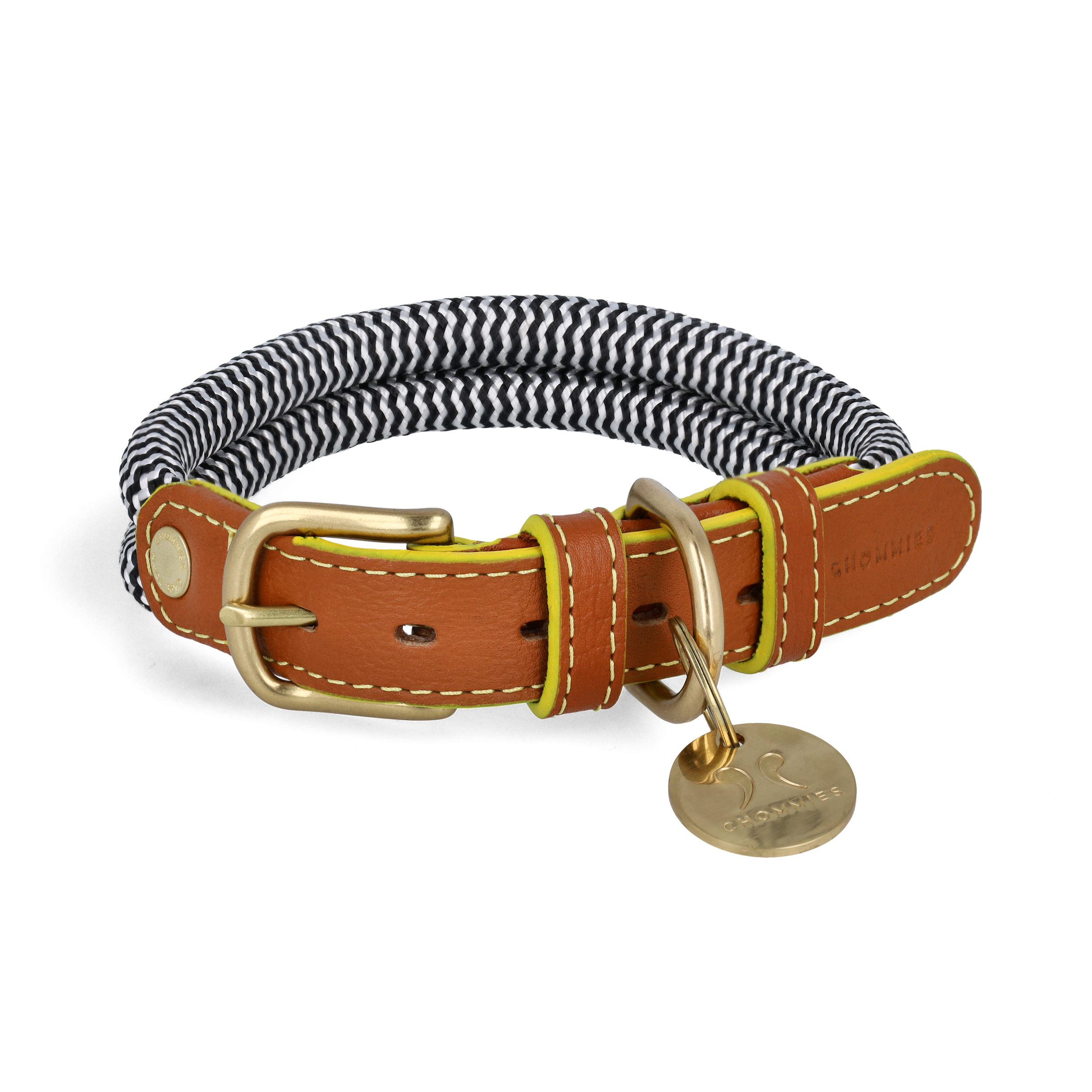 Adjustable Dog Collar | Sandton Yellow Edge